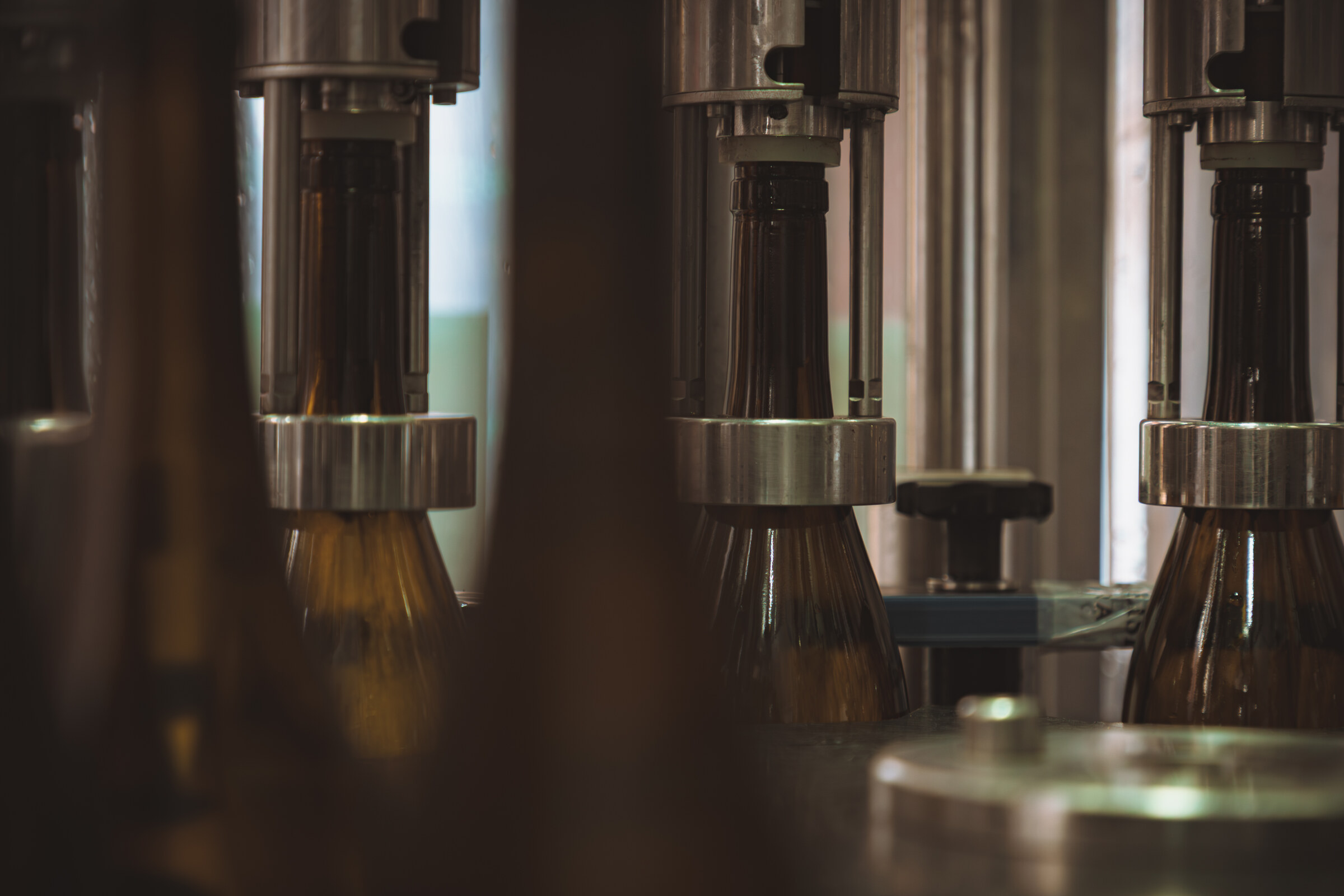 The bottling line at ODE Winery.