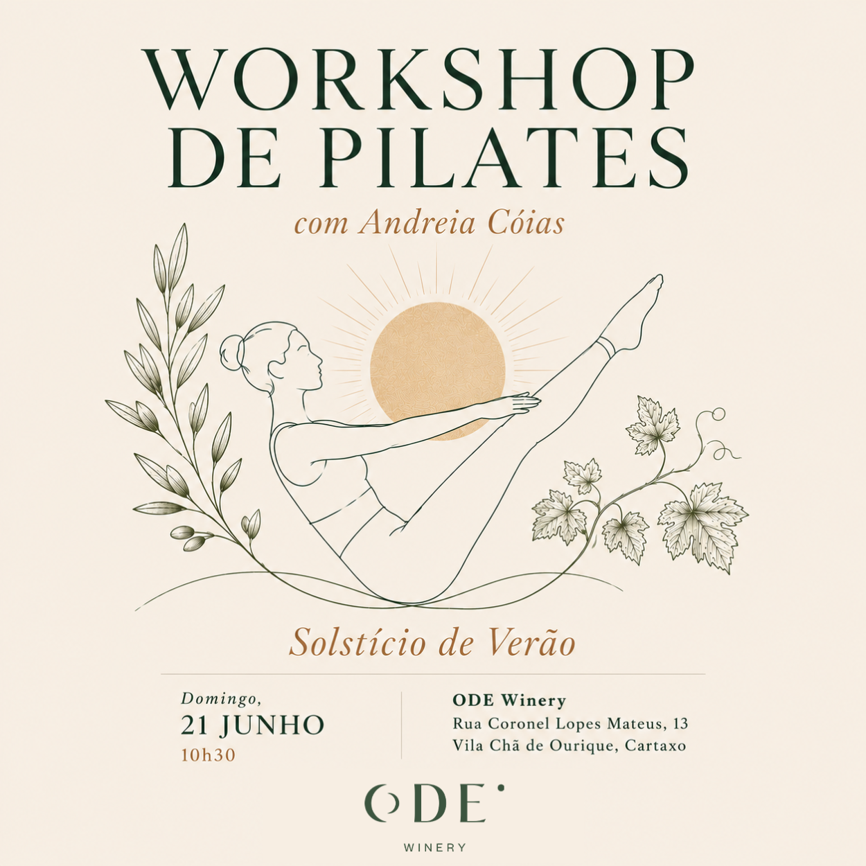 Workshop de Pilates - 21/06
