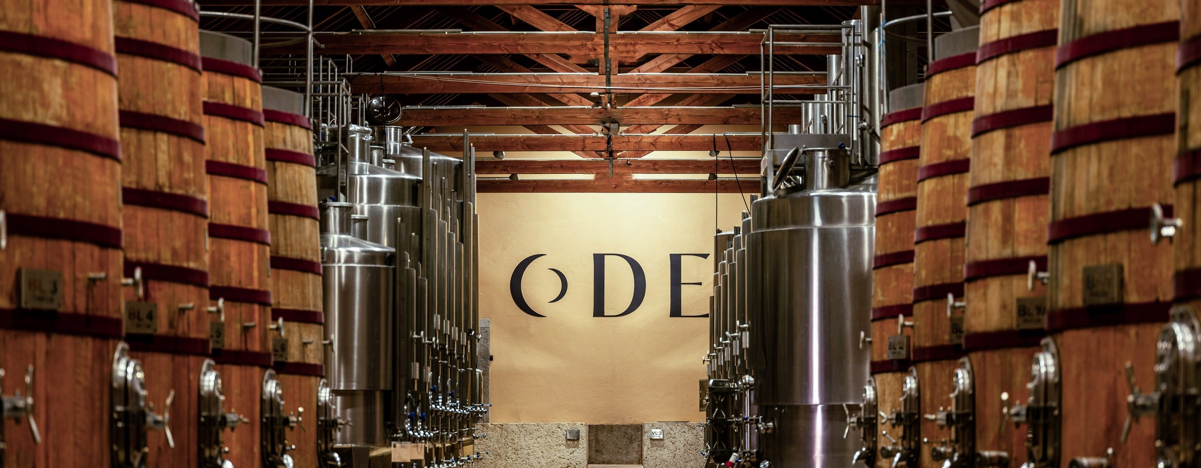 The bottling line at ODE Winery.